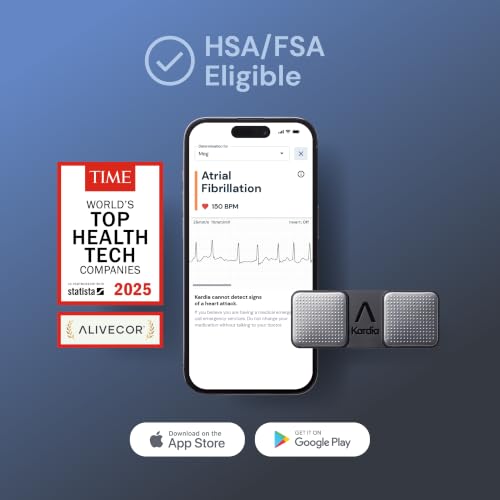 KardiaMobile 1-Lead EKG Monitor with AFib Detection