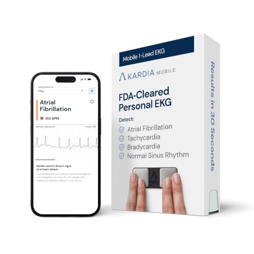 KardiaMobile 1-Lead EKG Monitor with AFib Detection