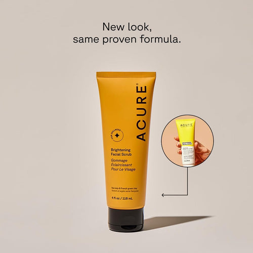 Acure Brightening Exfoliating Facial Scrub for Radiant Skin