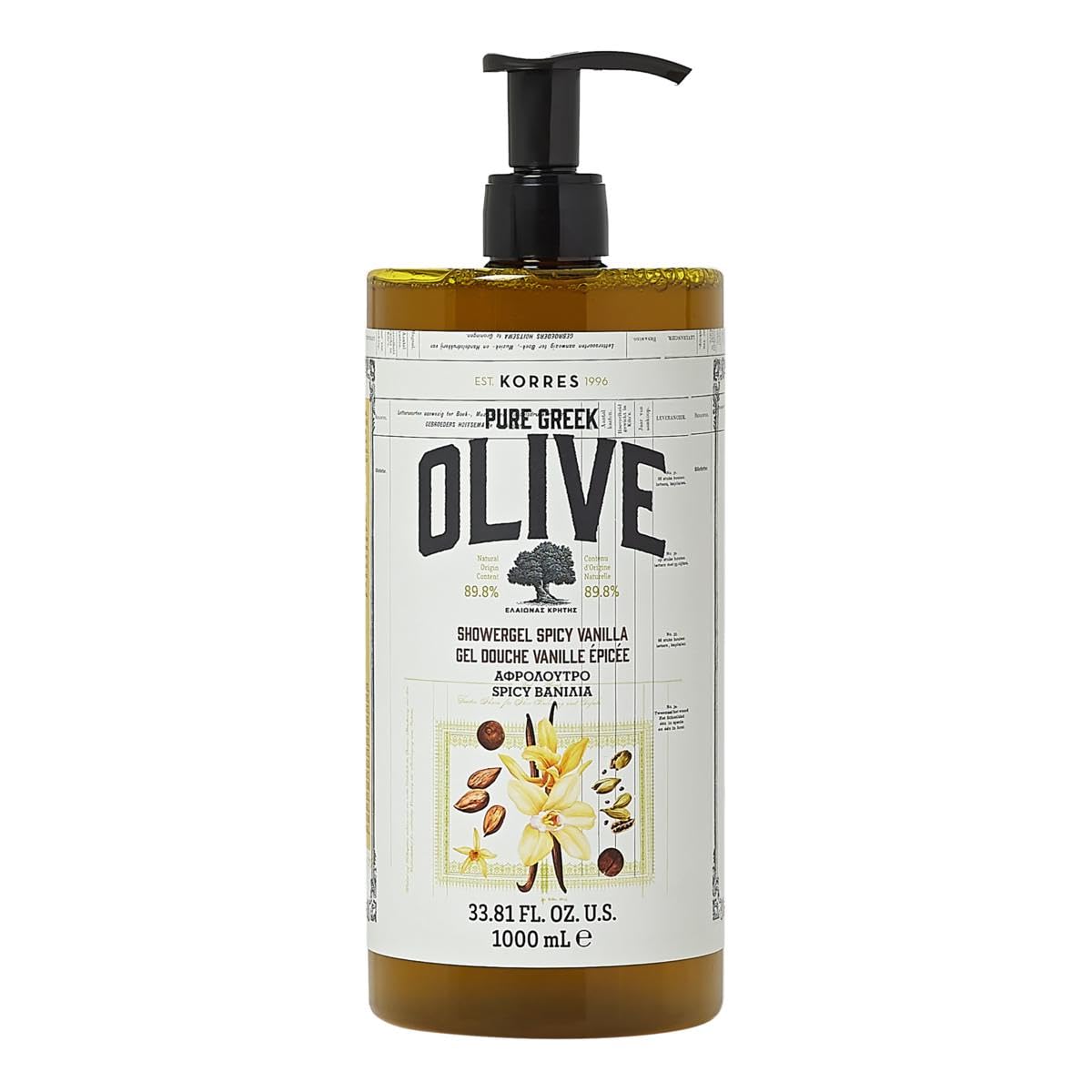 KORRES Pure Greek Olive Hydrating Shower Gel for Dry Skin