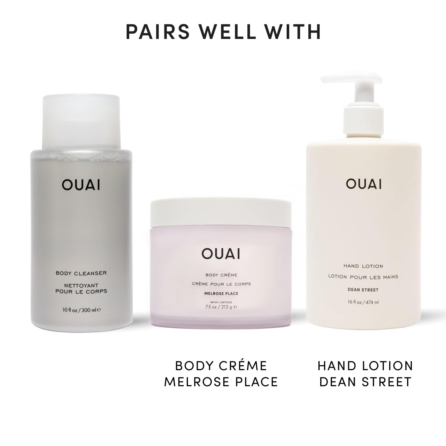 OUAI Hydrating Body Cleanser for Soft, Refreshed Skin