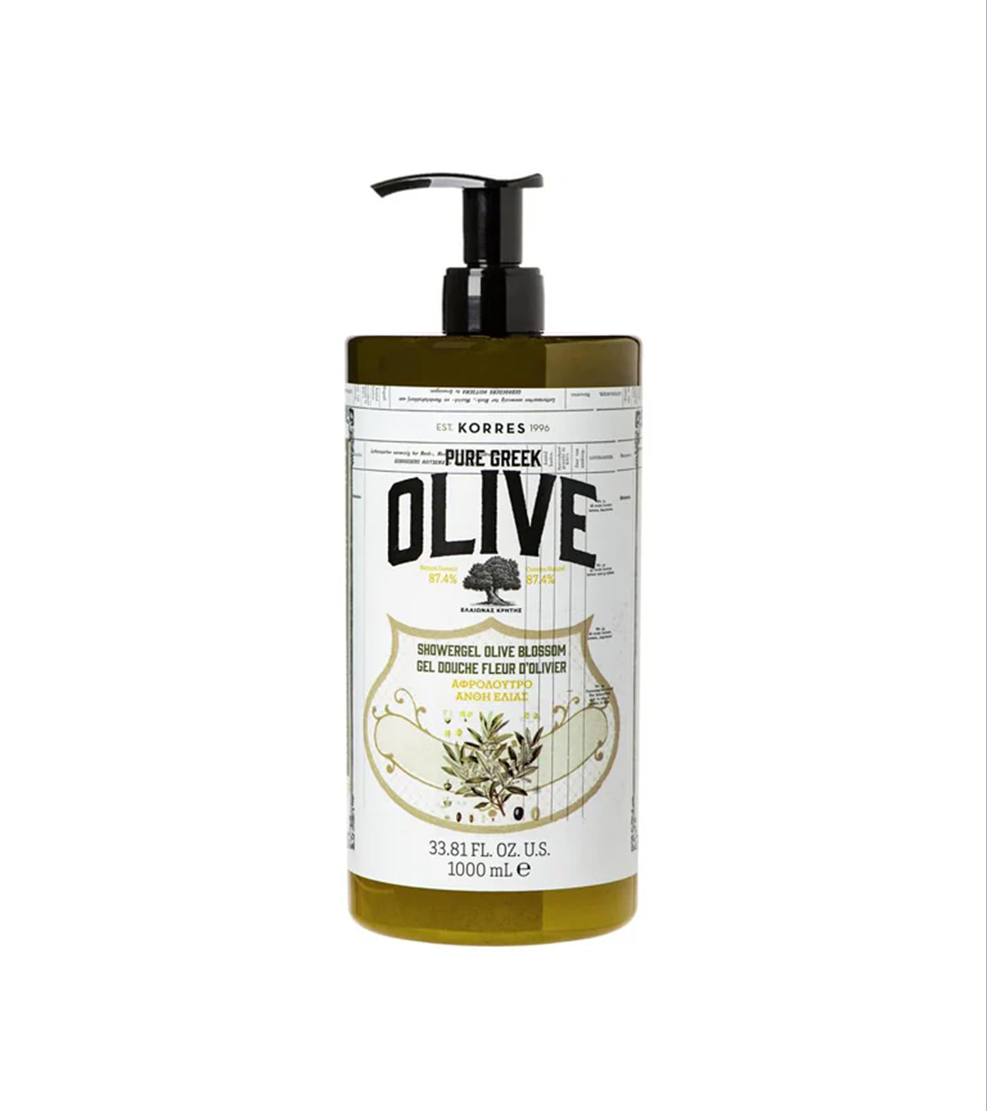 KORRES Pure Greek Olive Hydrating Shower Gel for Dry Skin