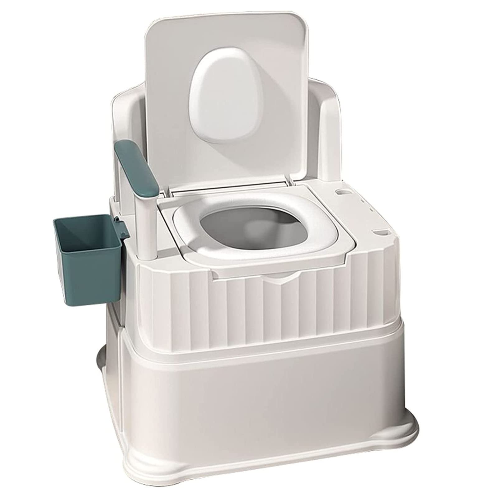 4-in-1 Mobile Bedside Commode and Shower Chair