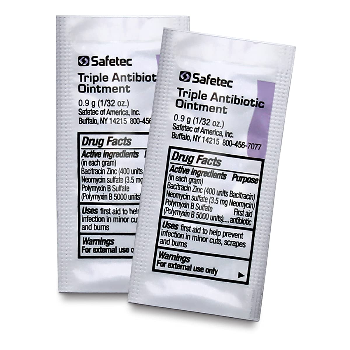 Safetec Triple Antibiotic Ointment Pouches, 2,000 Count