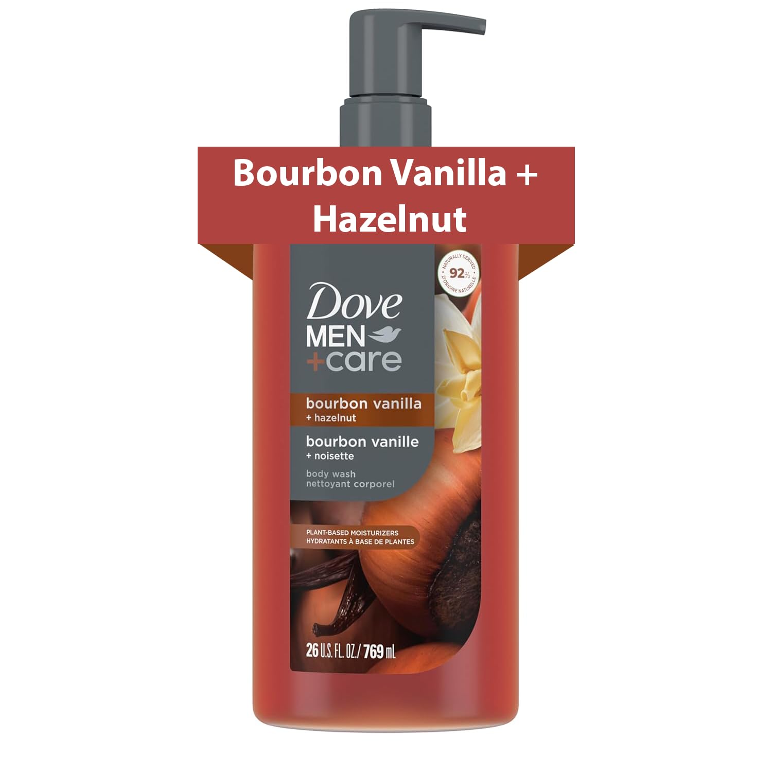 Dove Men+Care Bourbon Vanilla and Hazelnut Body Wash