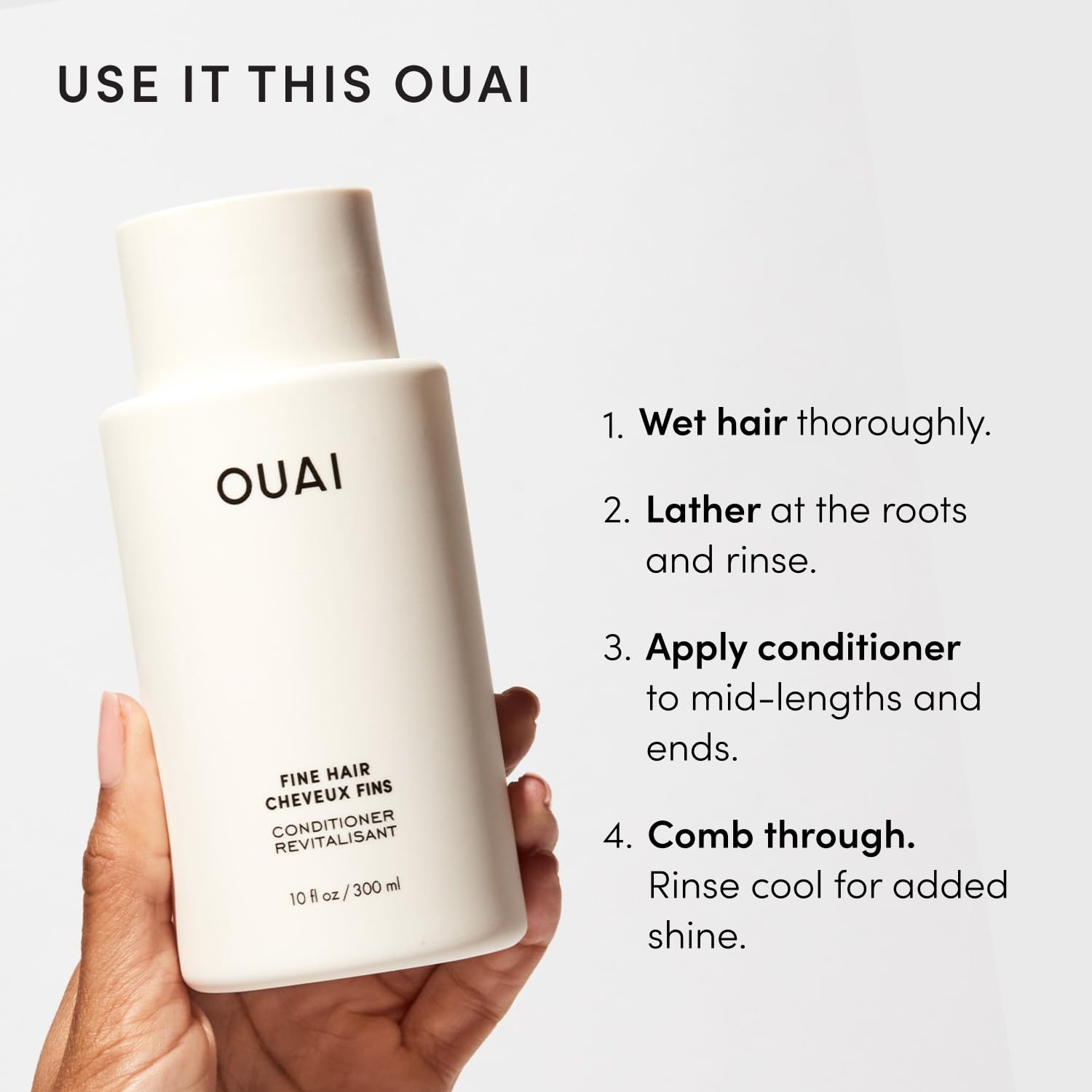 OUAI Hydrating Shampoo and Conditioner Hair Care Set