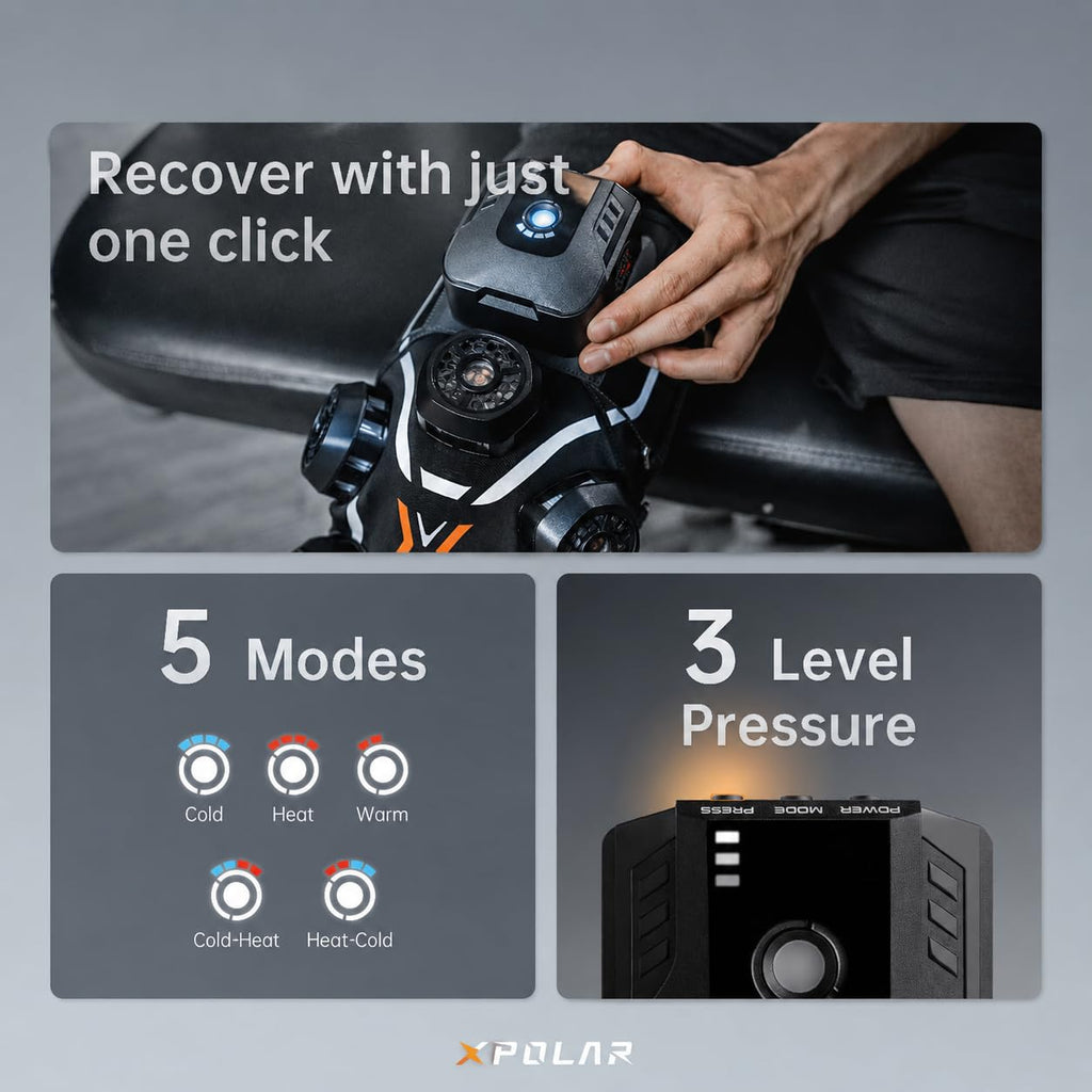 XPOLAR X2 Smart Knee Recovery Device with Hot and Cold Therapy
