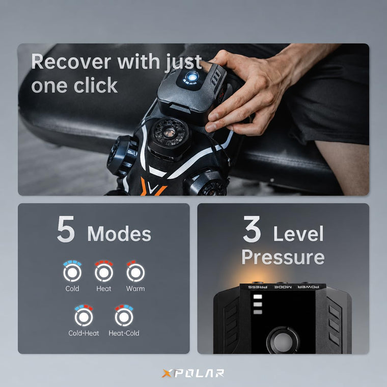 XPOLAR X2 Smart Knee Recovery Device with Hot and Cold Therapy