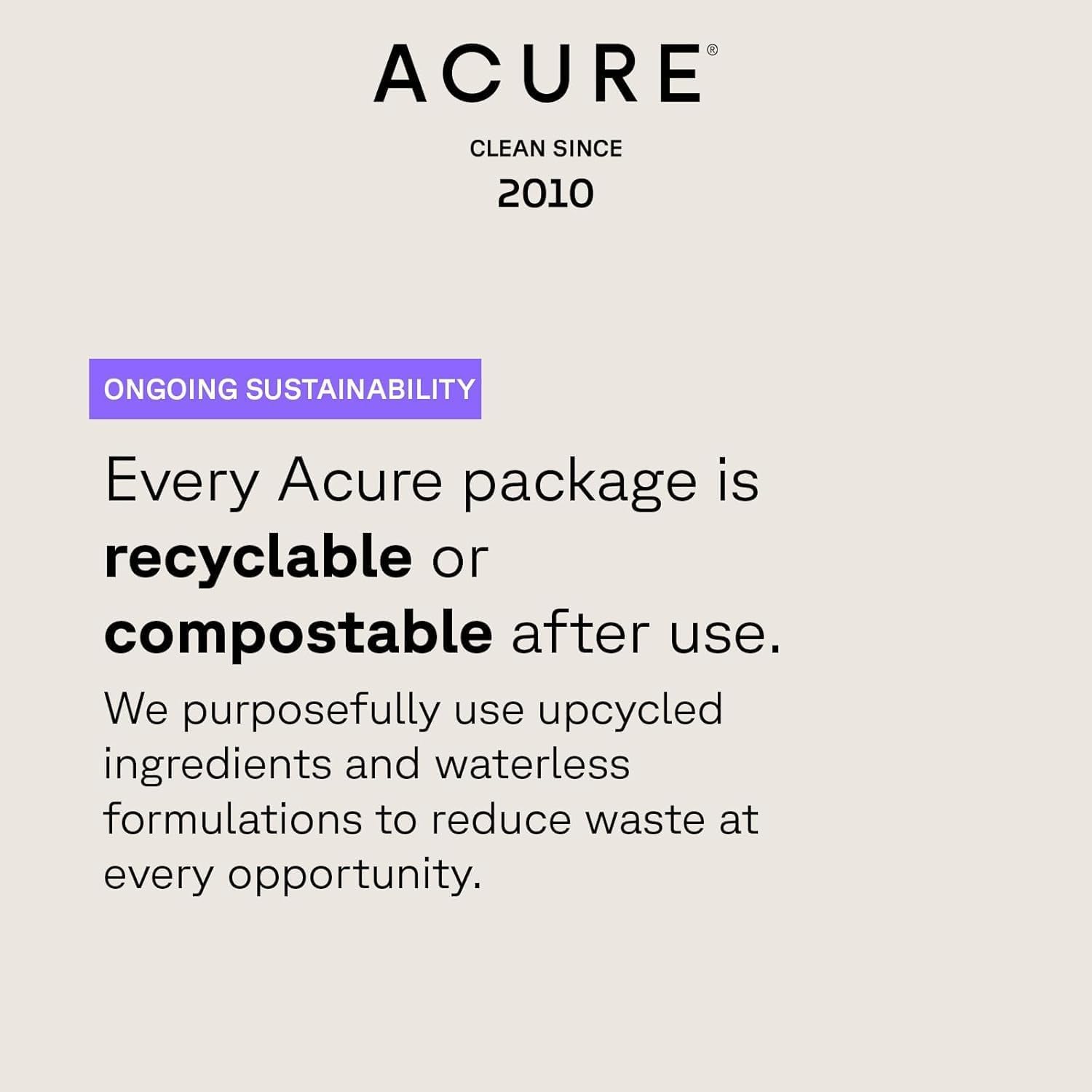 Acure Brightening Exfoliating Facial Scrub for Radiant Skin