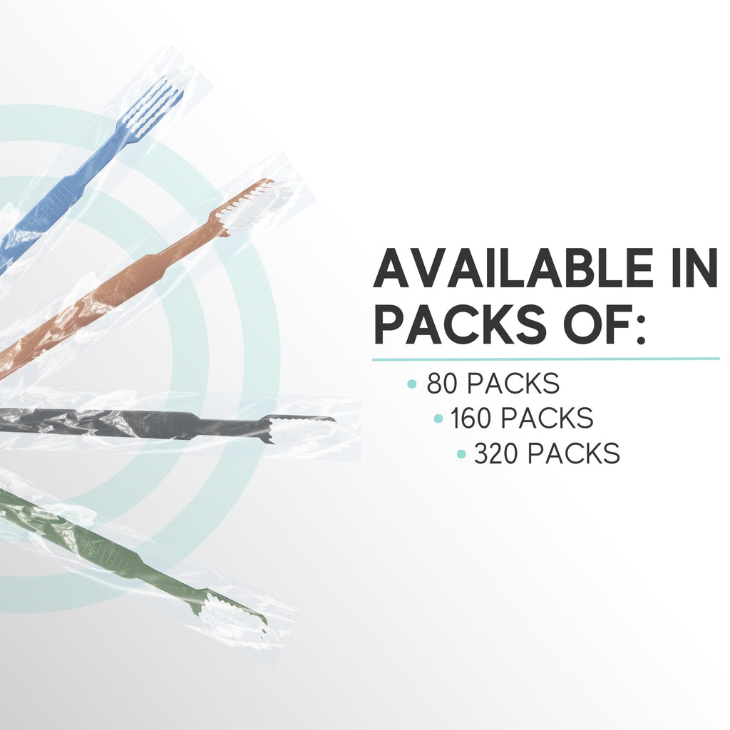Individually Wrapped Prepasted Disposable Toothbrushes