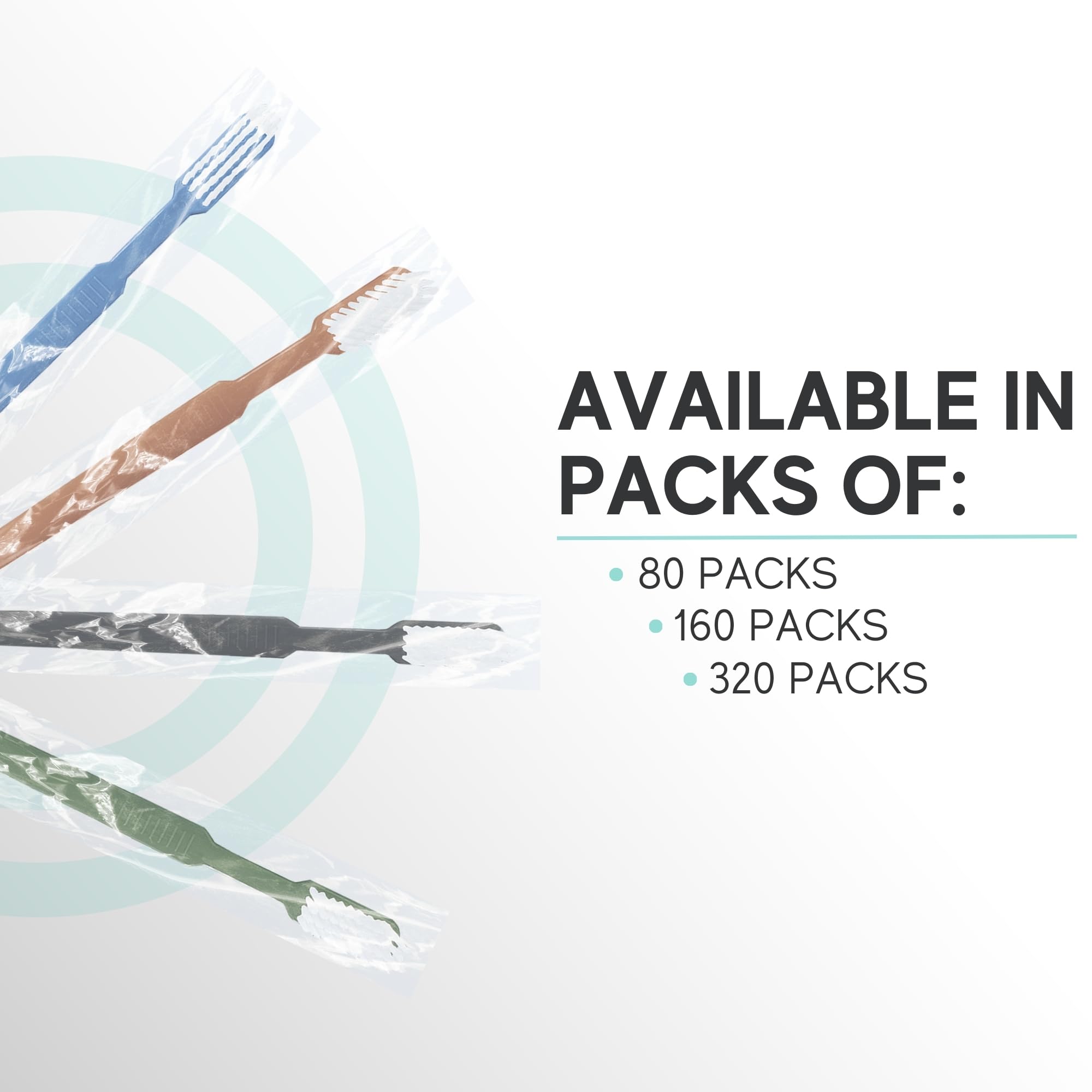Individually Wrapped Prepasted Disposable Toothbrushes