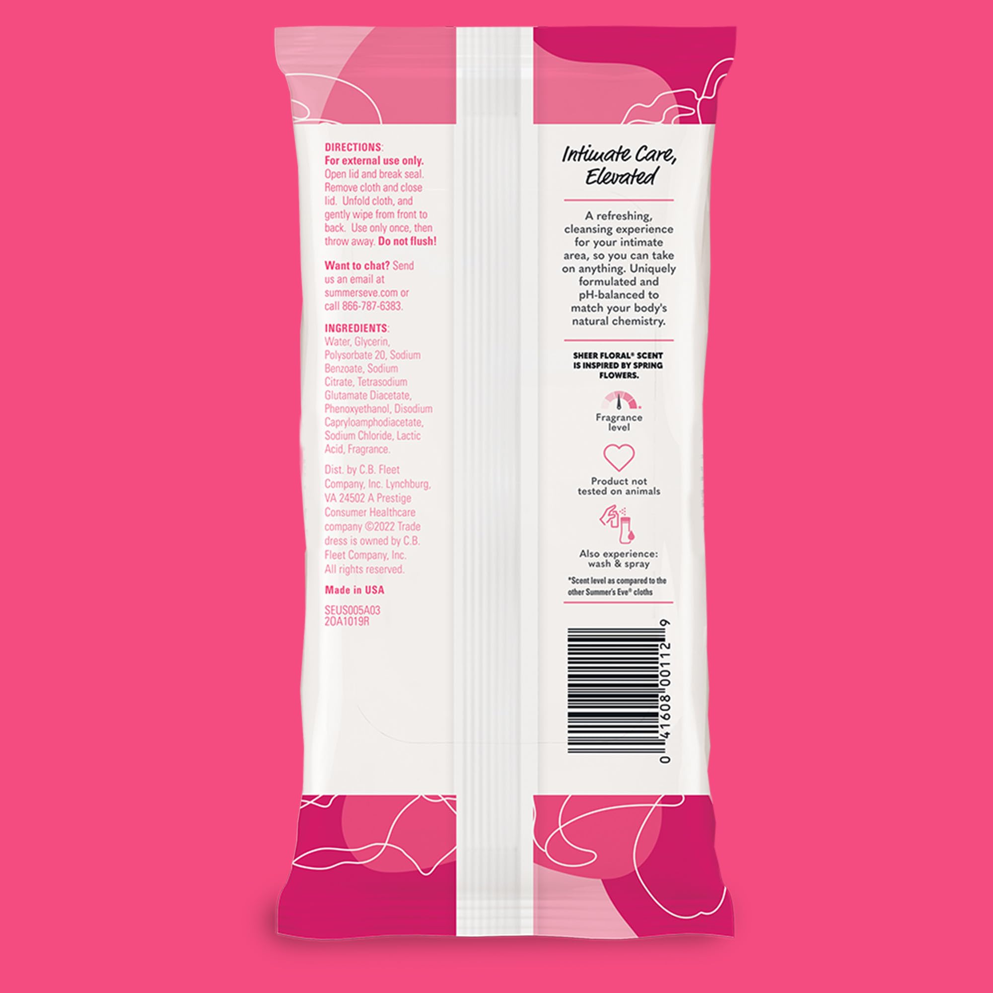 Summer's Eve Feminine Cleansing Wipes for Daily Freshness