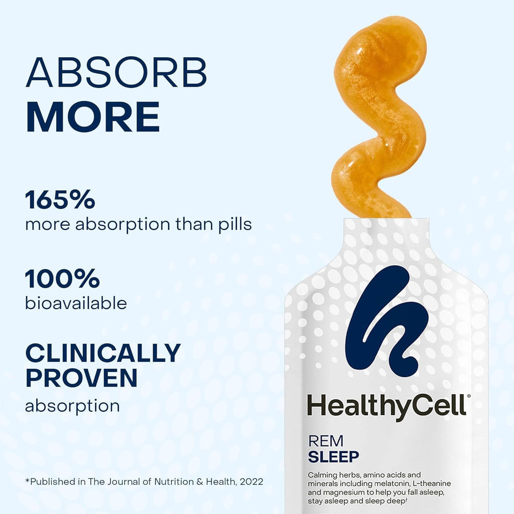 Healthycell REM Sleep Liquid Gel with Melatonin Support