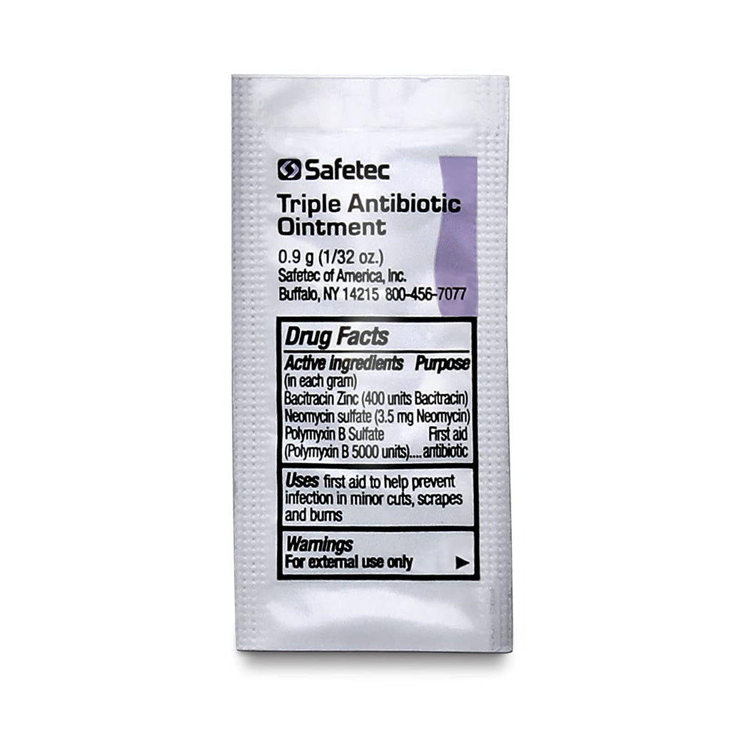Safetec Triple Antibiotic Ointment Pouches, 2,000 Count