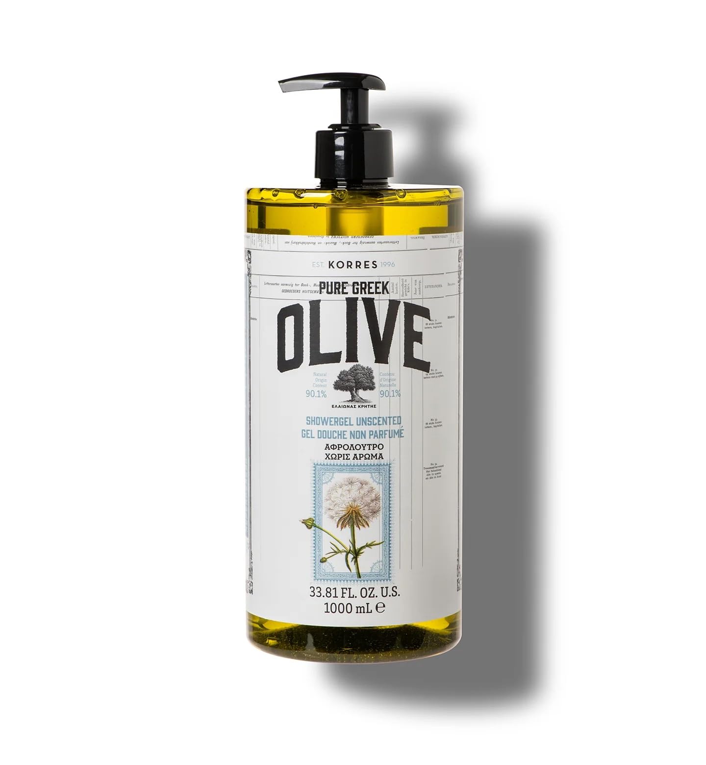 KORRES Pure Greek Olive Hydrating Shower Gel for Dry Skin