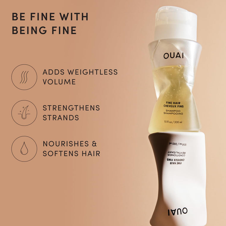 OUAI Hydrating Shampoo and Conditioner Hair Care Set