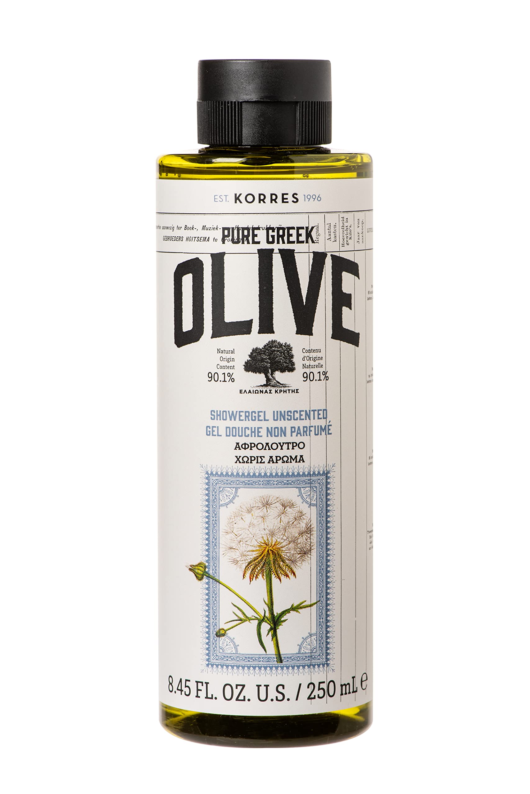 KORRES Pure Greek Olive Hydrating Shower Gel for Dry Skin