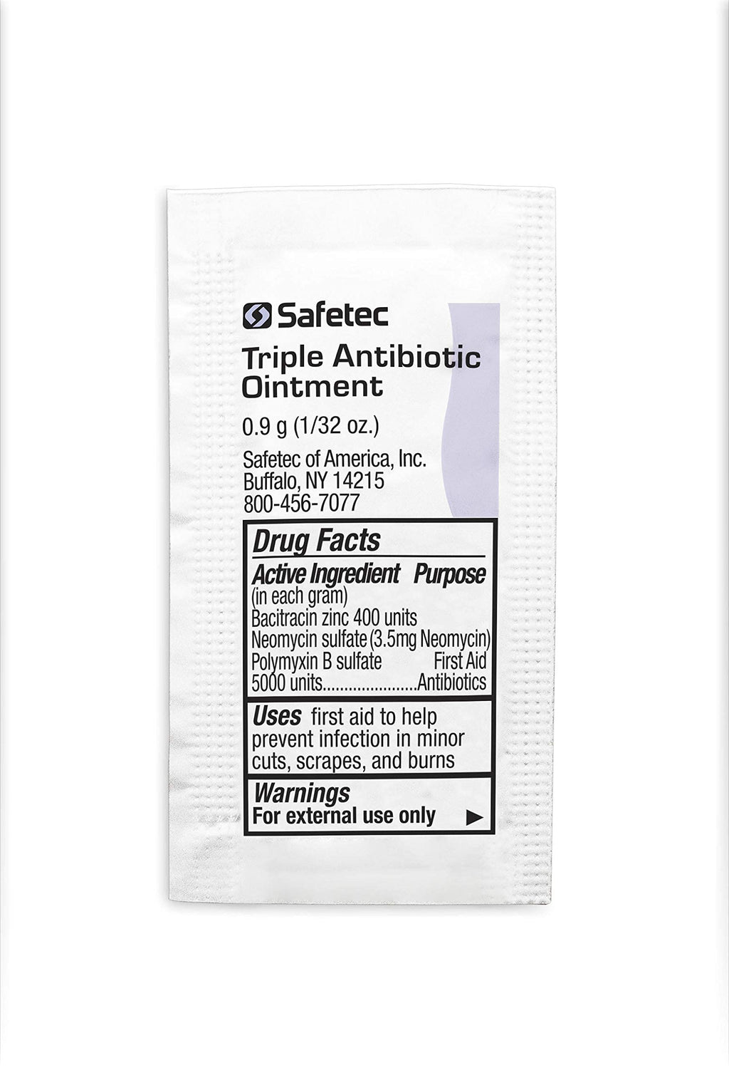 Safetec Triple Antibiotic Ointment Pouches, 2,000 Count