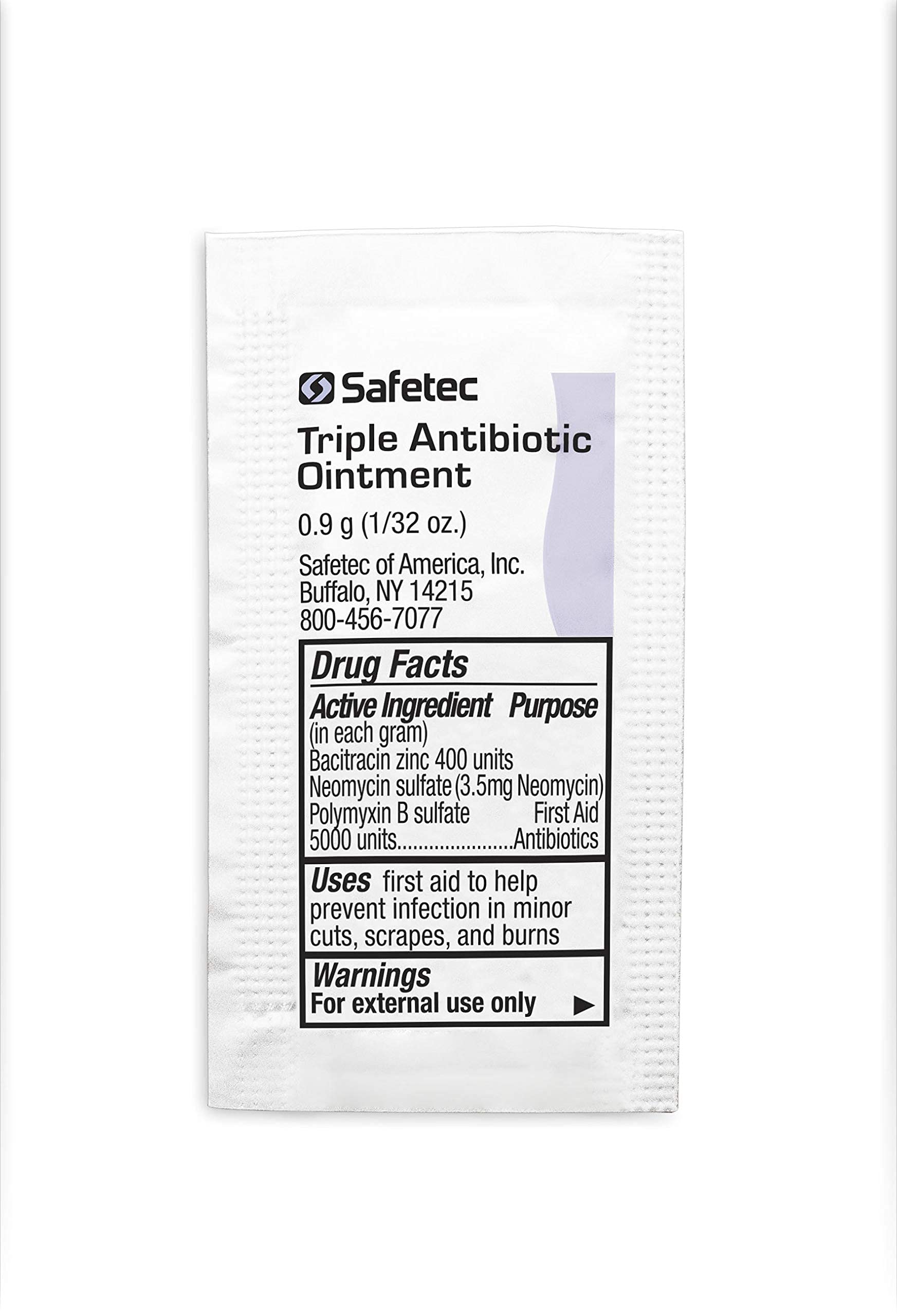 Safetec Triple Antibiotic Ointment Pouches, 2,000 Count