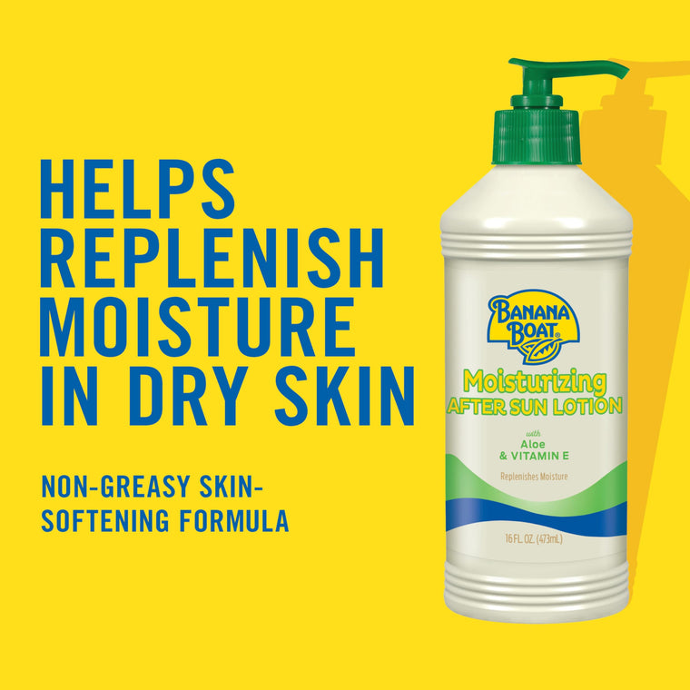 Banana Boat Aloe and Vitamin E After Sun Lotion, 16 Oz