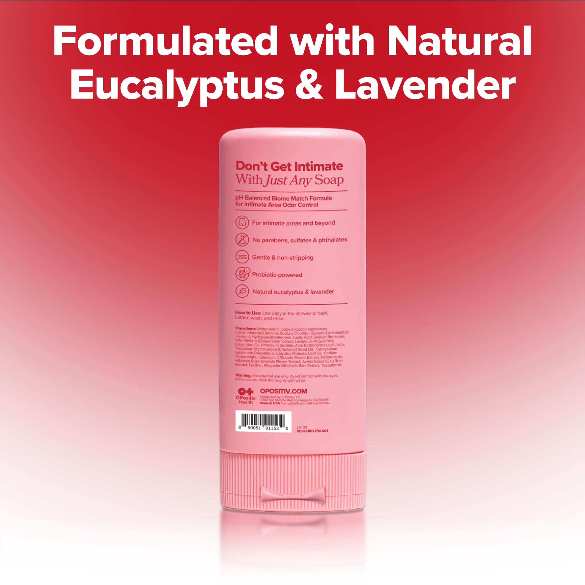 O Positiv URO Probiotic Intimate Wash for pH Balance
