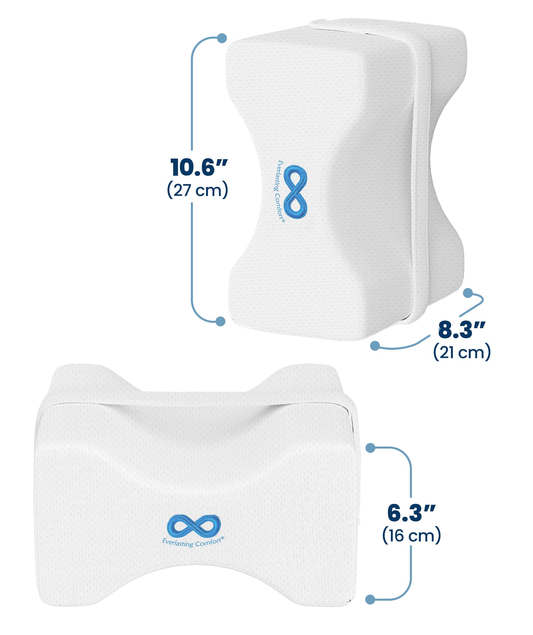 Everlasting Comfort Memory Foam Knee Pillow for Side Sleepers