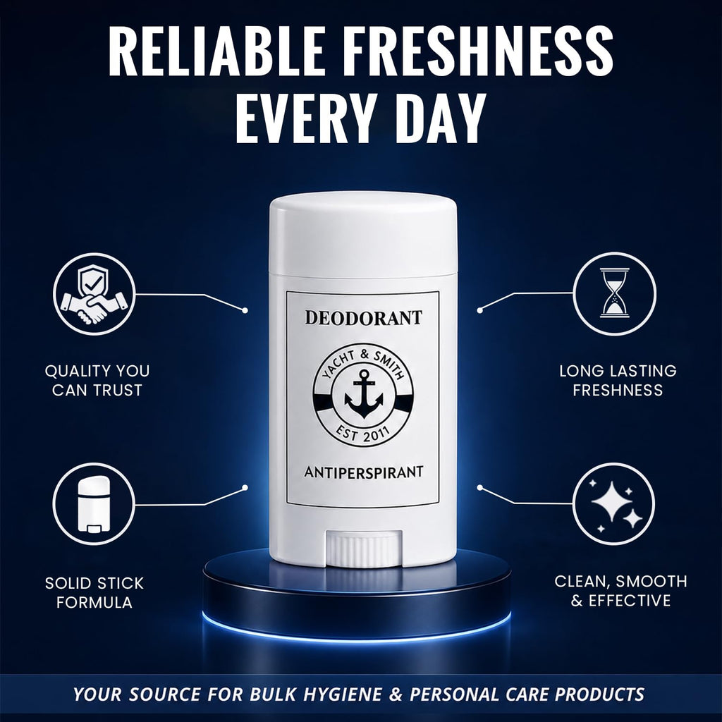 YACHT & SMITH Travel Size Deodorant Sticks, 1.5 Oz