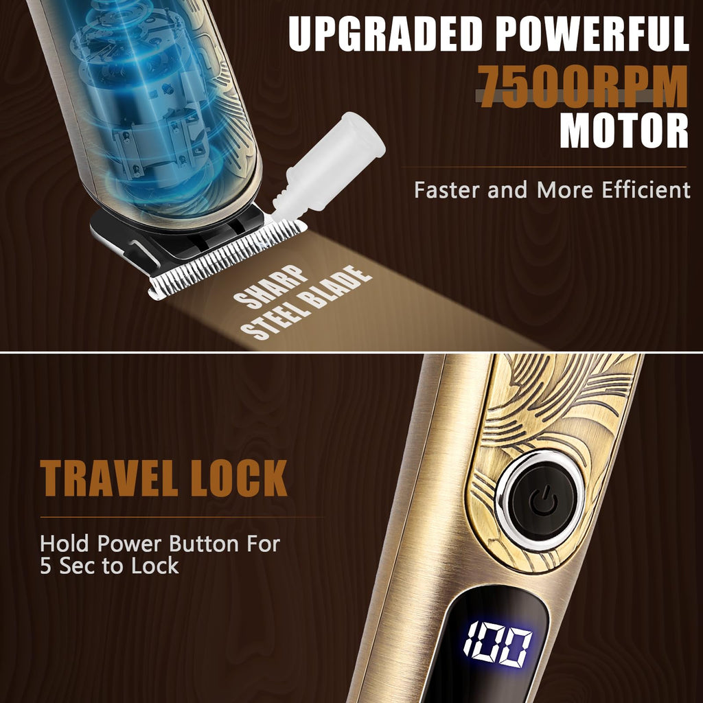 Ufree Waterproof Beard Trimmer and Grooming Kit for Men