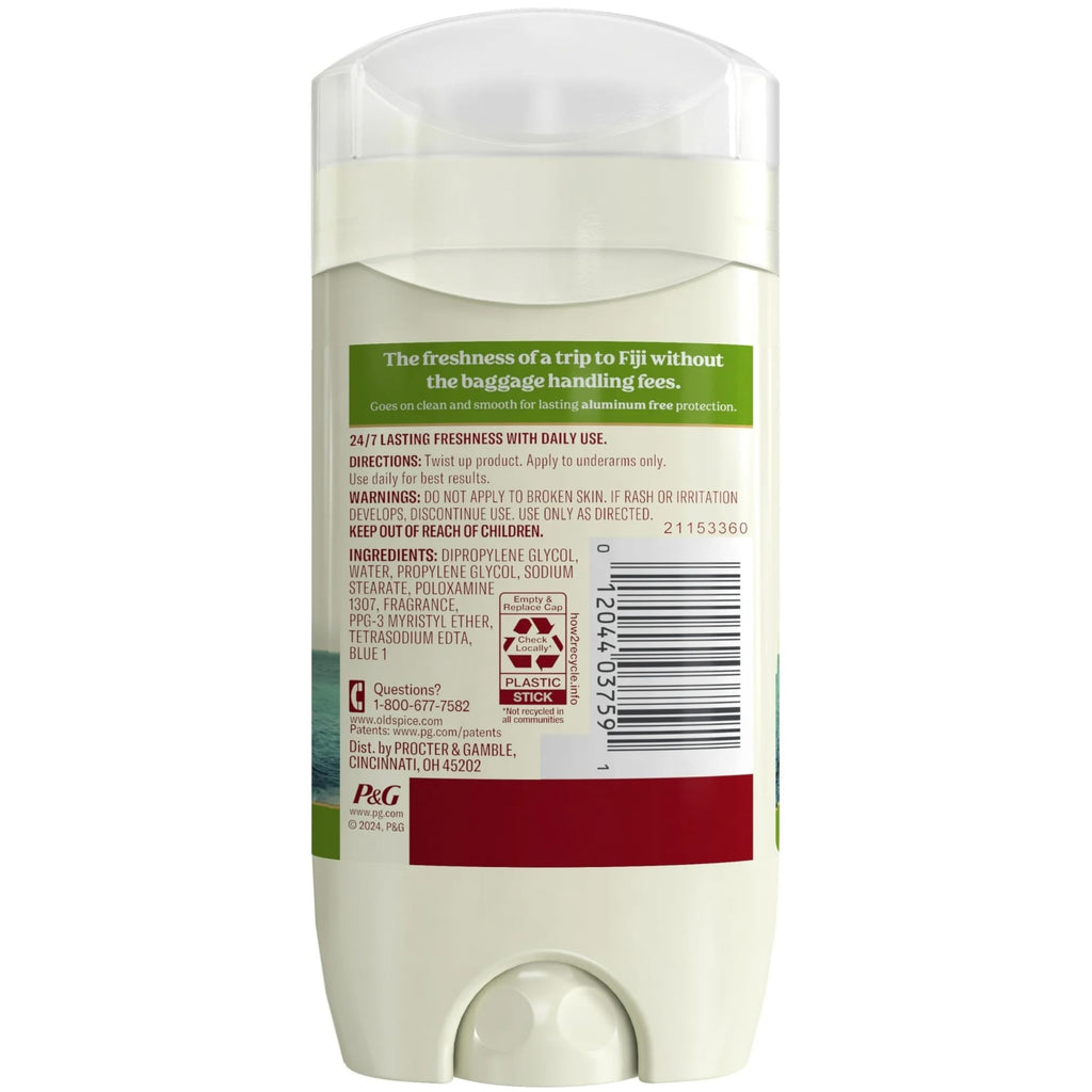 Old Spice Fiji Fresh Collection Deodorant, 3 Oz, 10-Pack