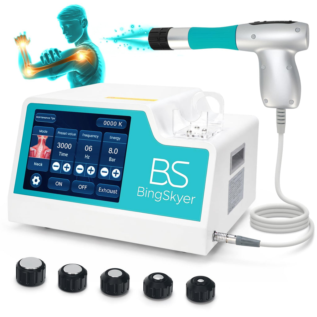 BingSkyer Shockwave Therapy Machine with Touchscreen