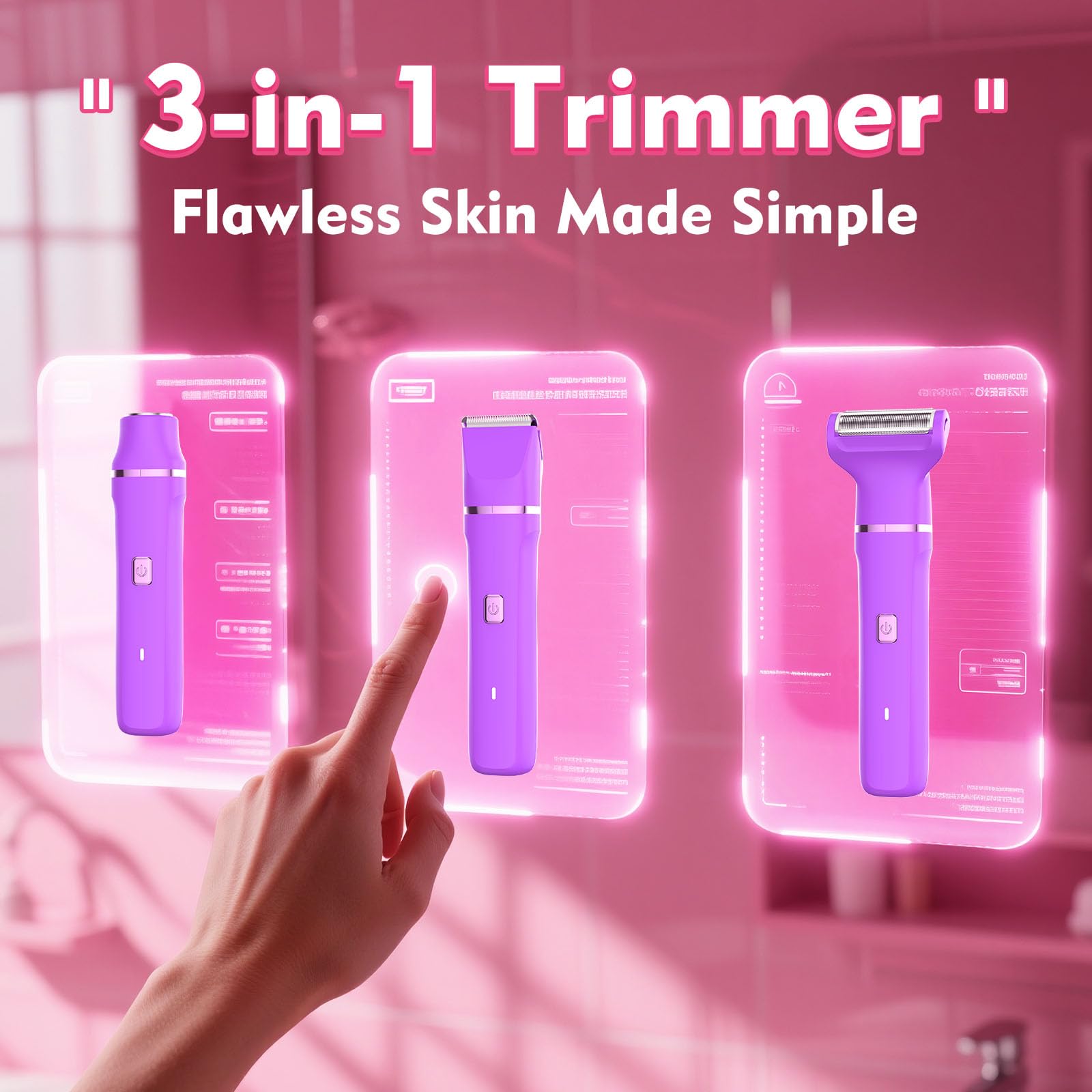 Risina Waterproof Bikini Trimmer for Women’s Grooming
