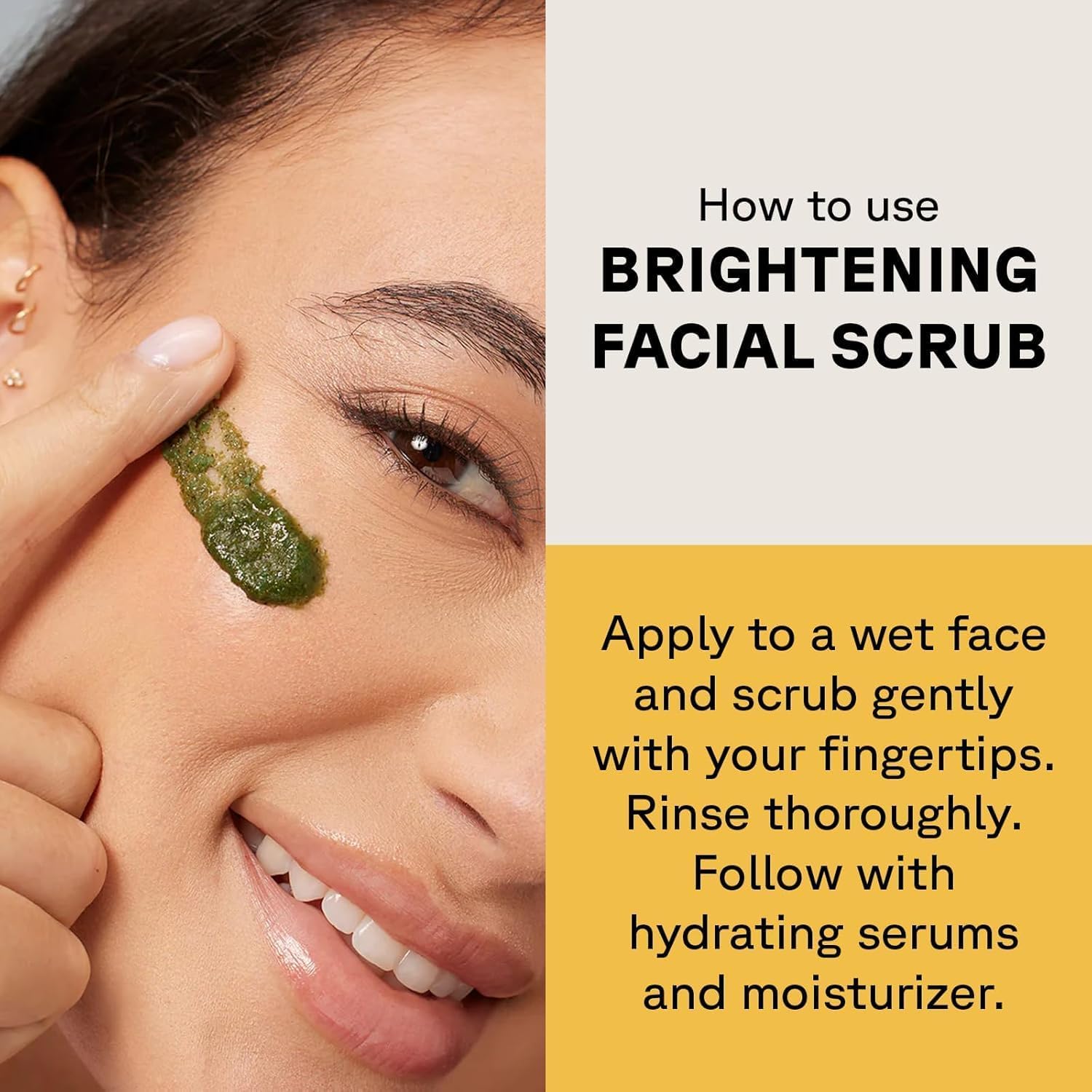 Acure Brightening Exfoliating Facial Scrub for Radiant Skin