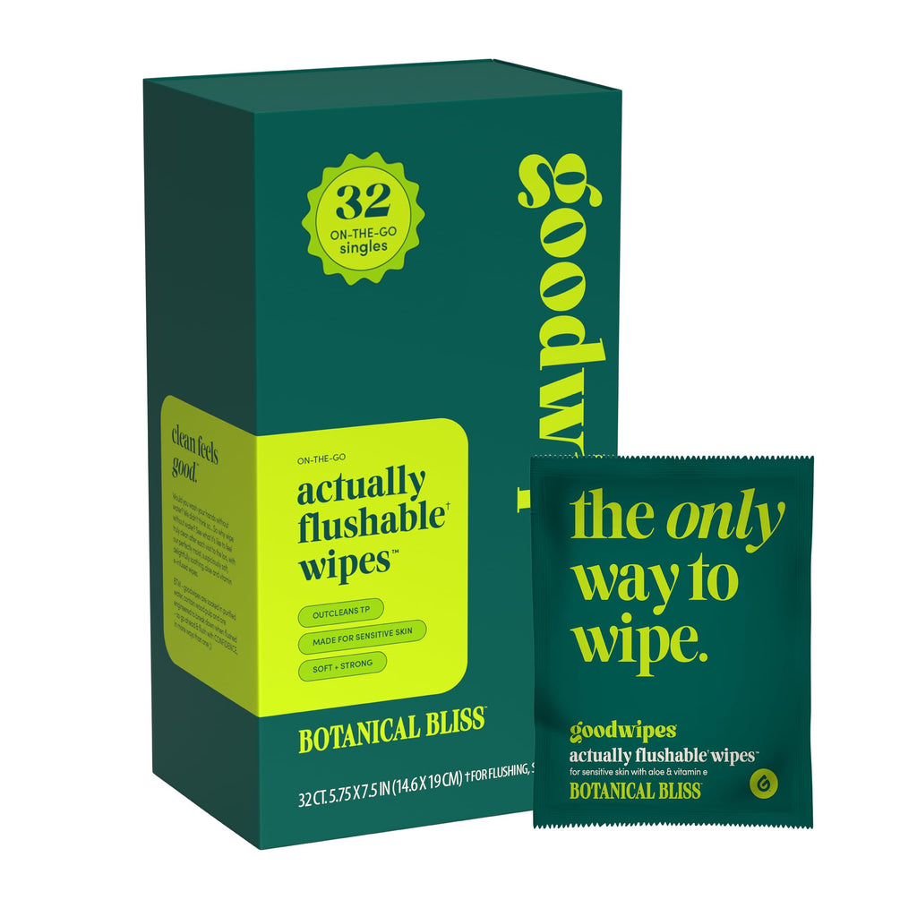 goodwipes Individually Wrapped Flushable Wipe Singles