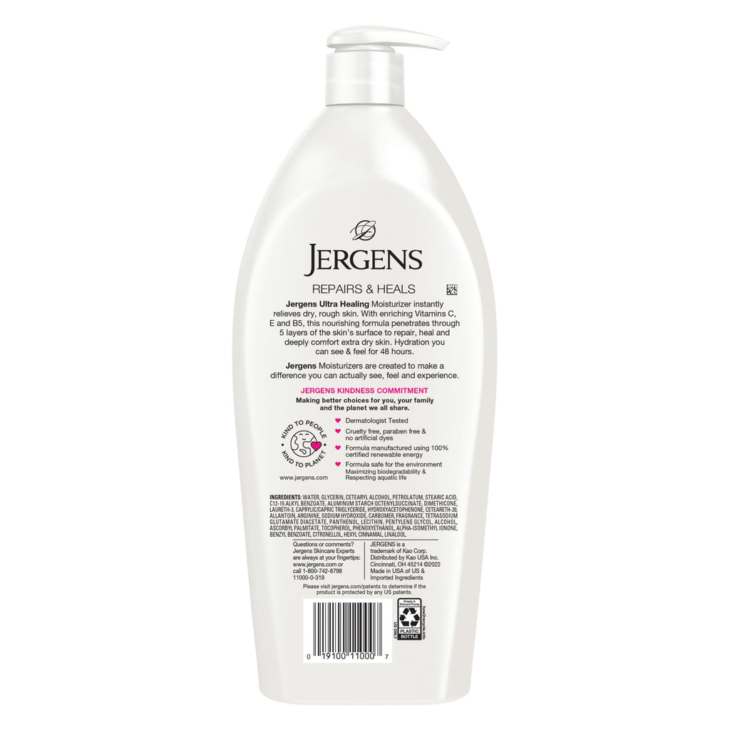 Jergens Ultra Healing Lotion for Extra Dry Skin, 32 Oz, 6-Pack