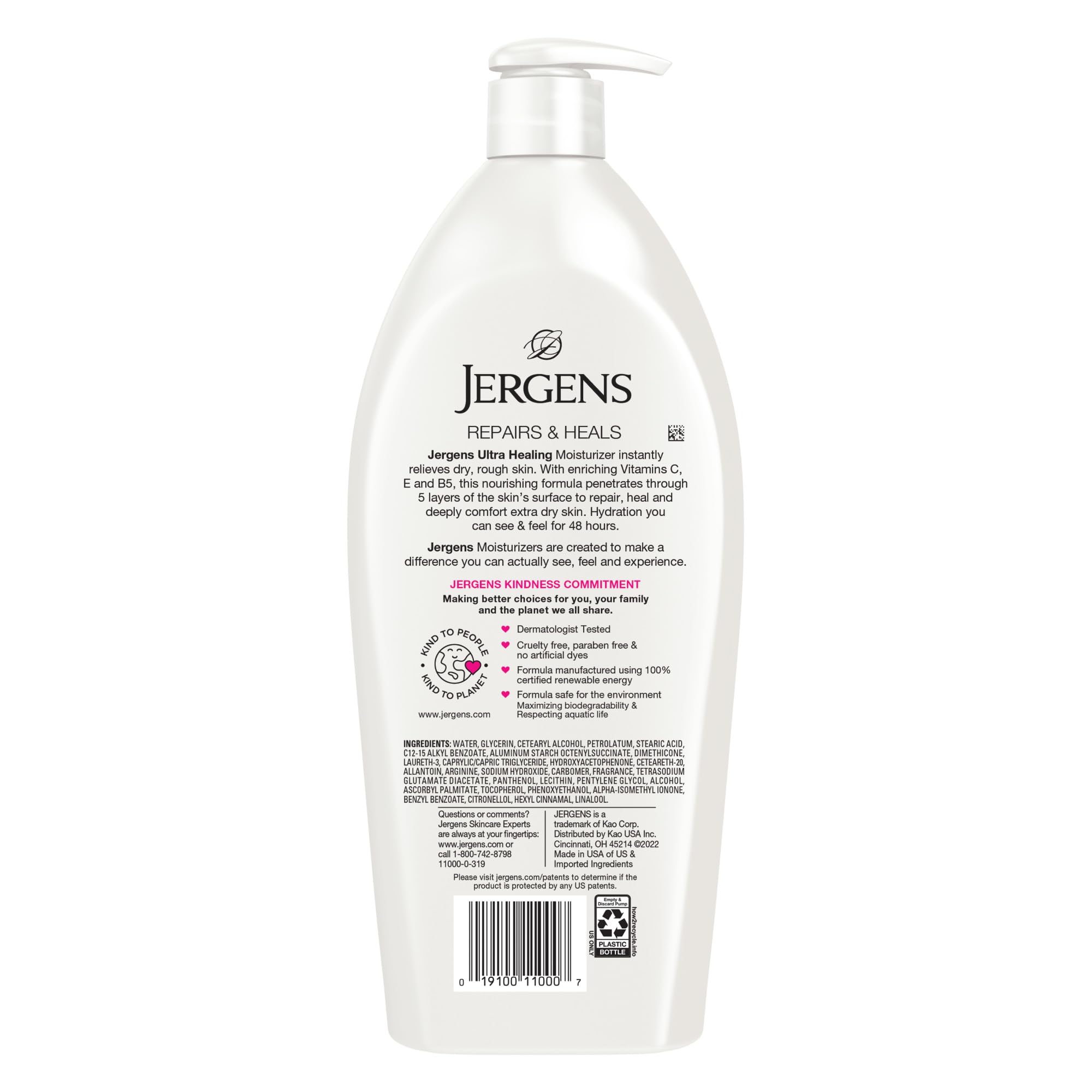 Jergens Ultra Healing Lotion for Extra Dry Skin, 32 Oz, 6-Pack
