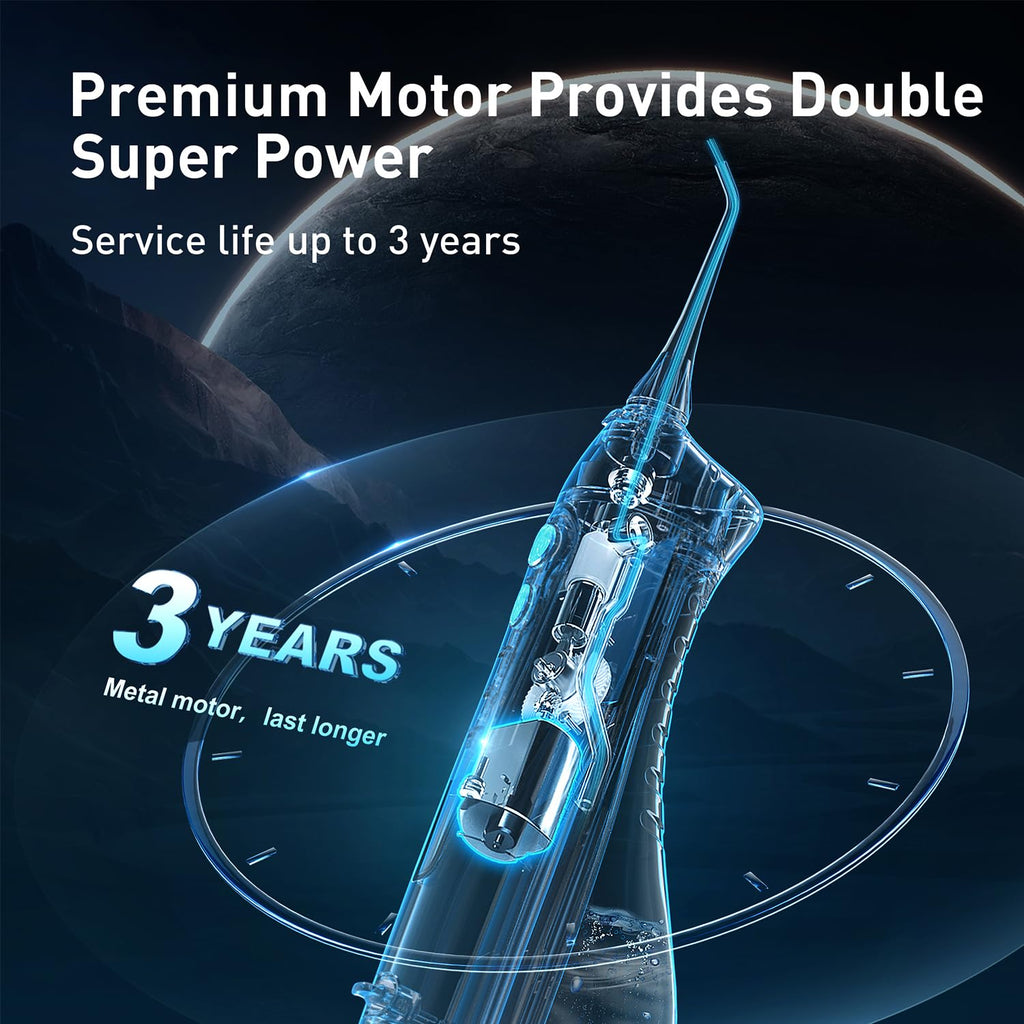 COSLUS C20 Cordless Water Flosser with 300 mL Tank