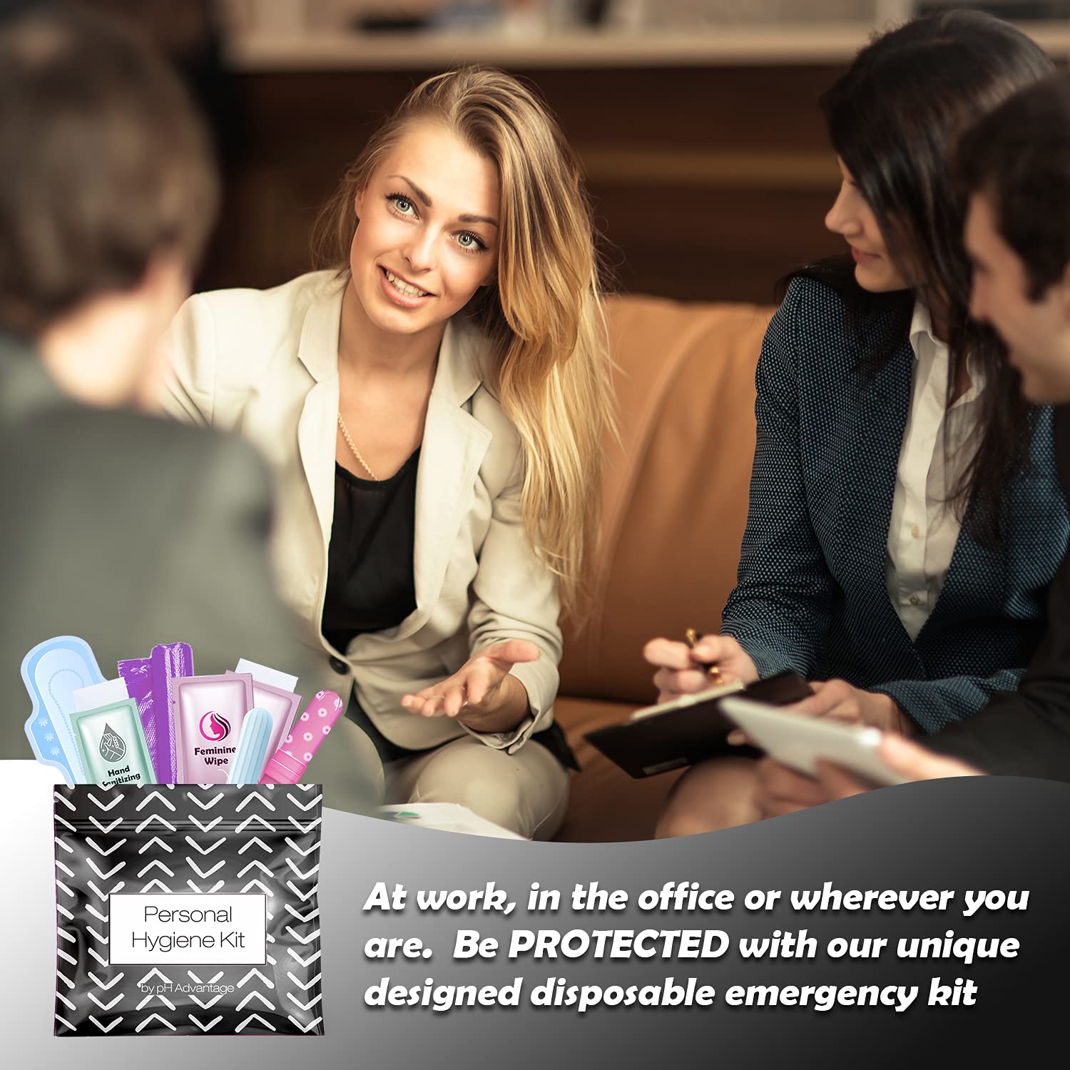All-in-One Menstrual Travel Kit, Individually Wrapped, 10-Pack