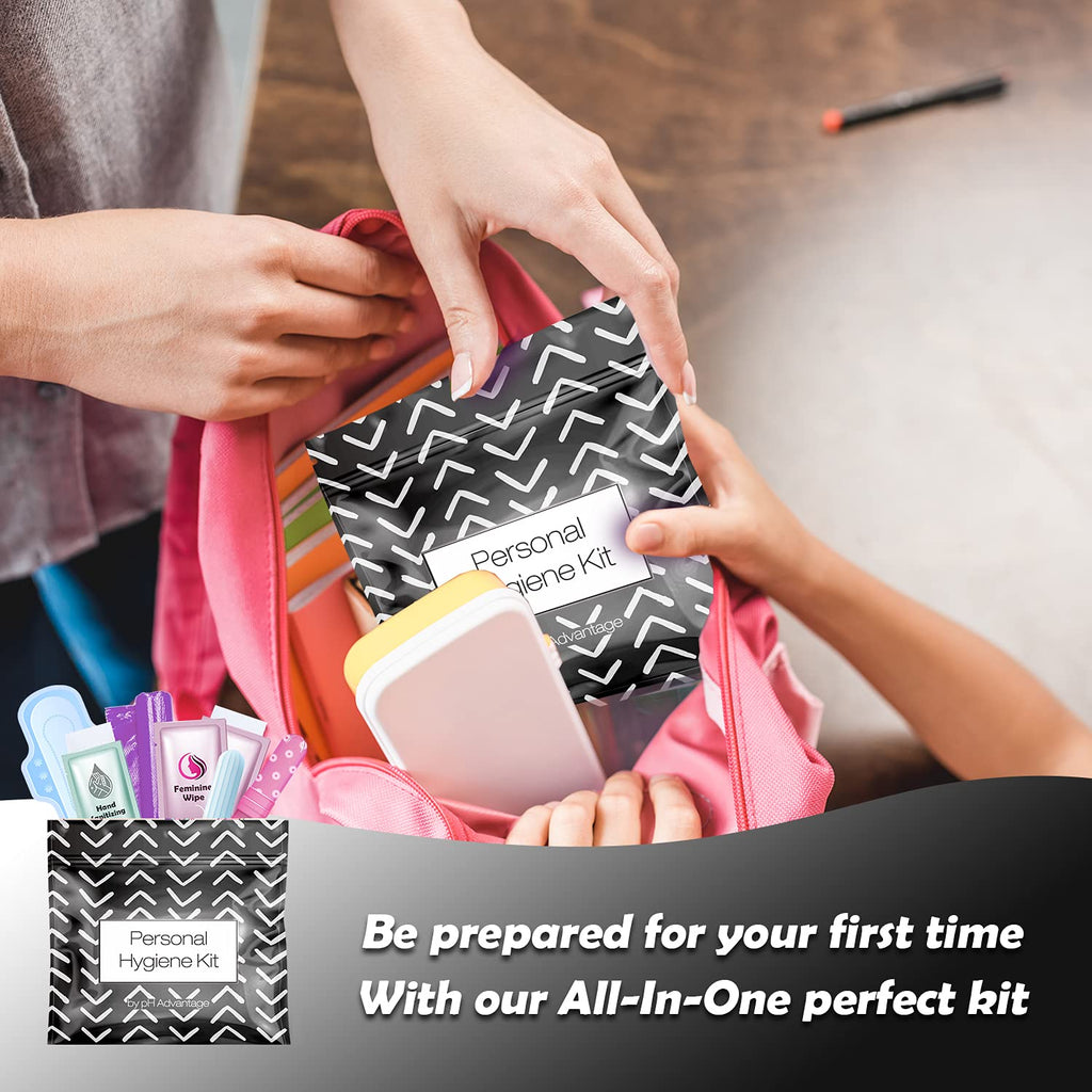 All-in-One Menstrual Travel Kit, Individually Wrapped, 10-Pack
