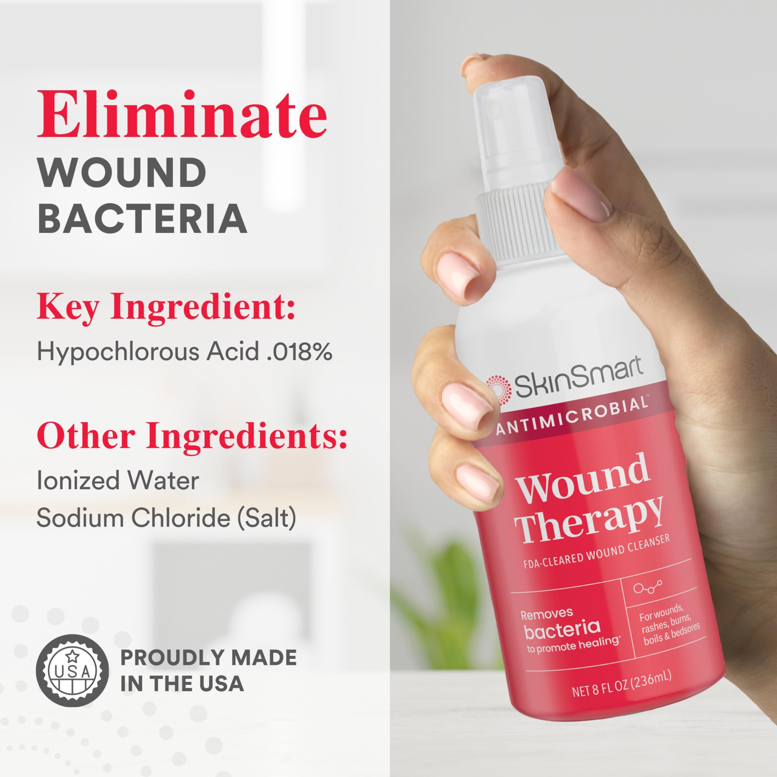 SkinSmart Wound Therapy Spray for Cleansing and Care