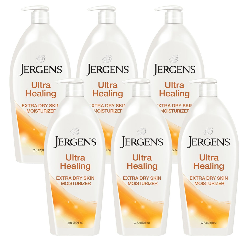 Jergens Ultra Healing Lotion for Extra Dry Skin, 32 Oz, 6-Pack