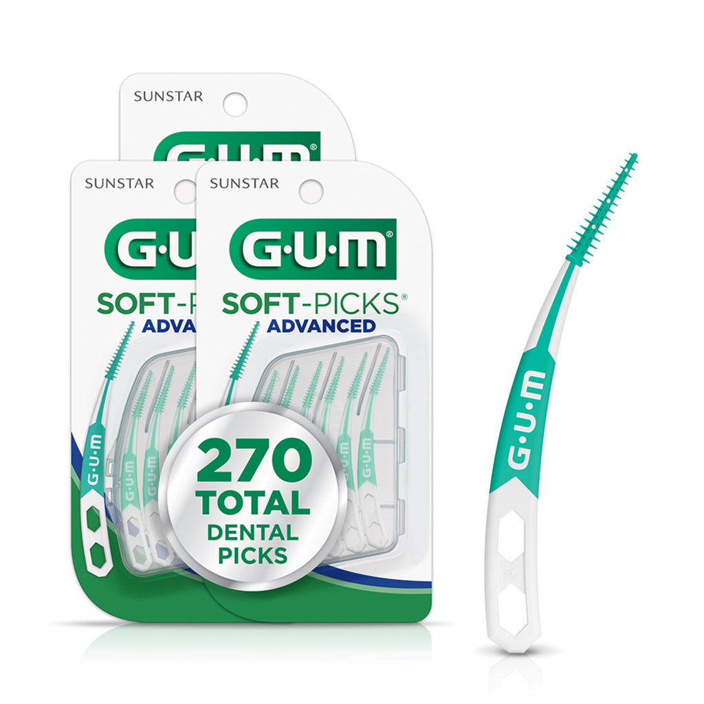 GUM Soft-Picks Advanced Interdental Brushes with Case