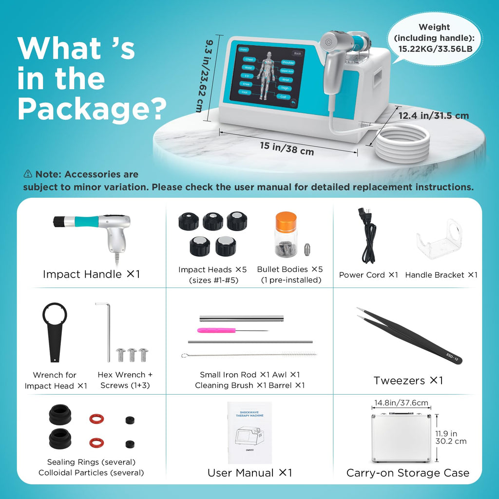BingSkyer Shockwave Therapy Machine with Touchscreen