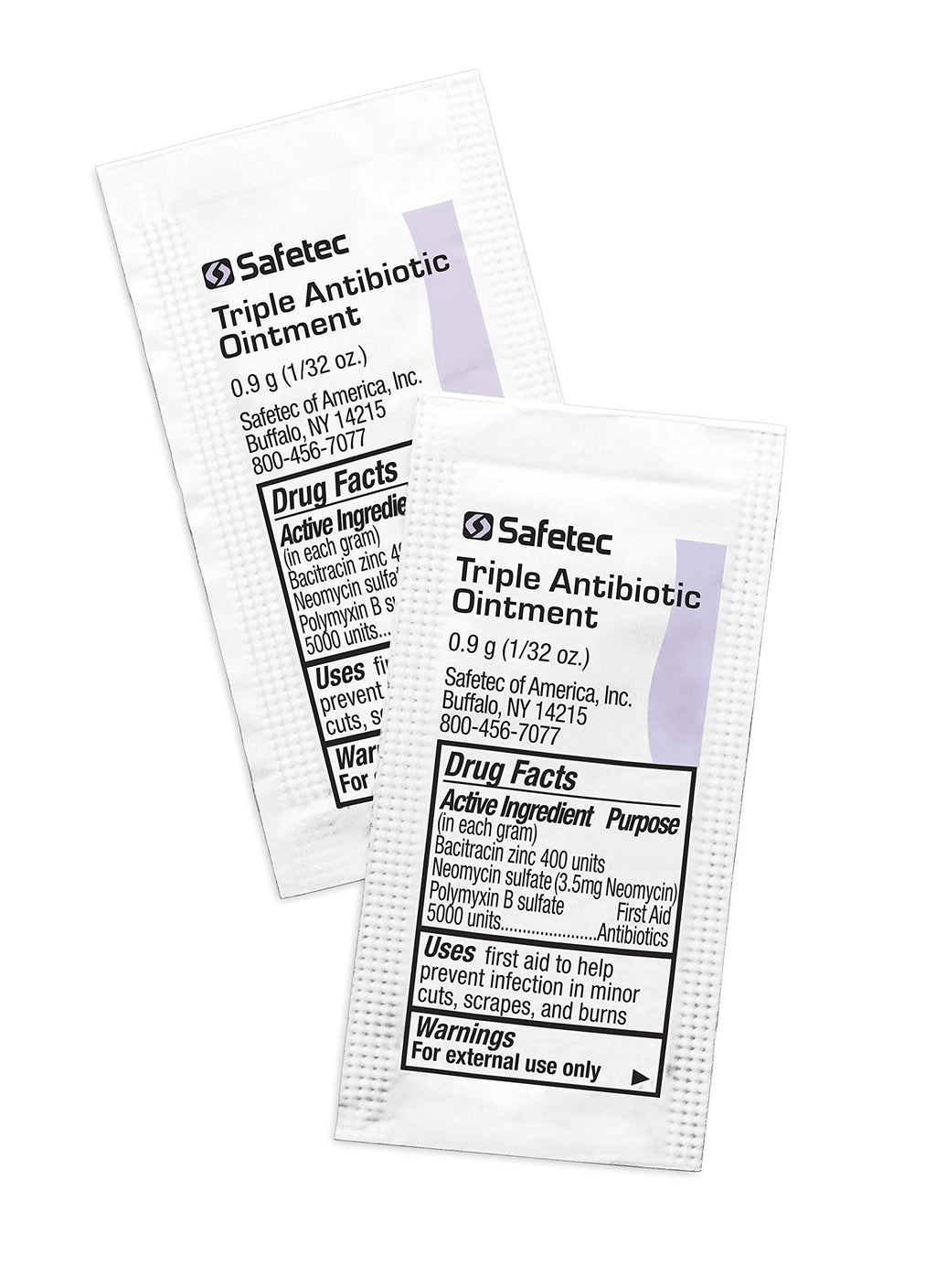 Safetec Triple Antibiotic Ointment Pouches, 2,000 Count