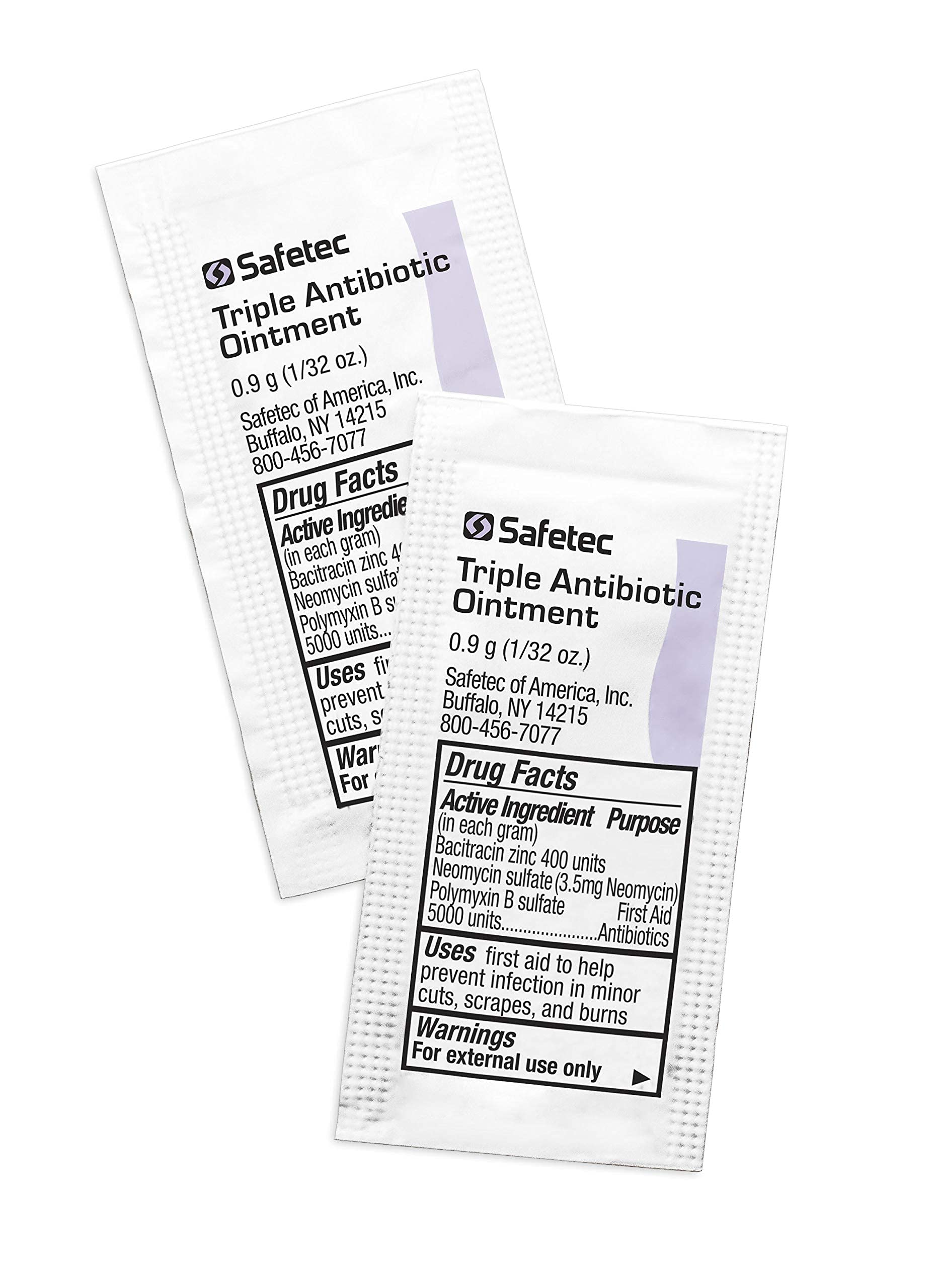 Safetec Triple Antibiotic Ointment Pouches, 2,000 Count