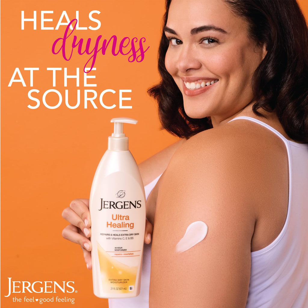 Jergens Ultra Healing Lotion for Extra Dry Skin, 32 Oz, 6-Pack