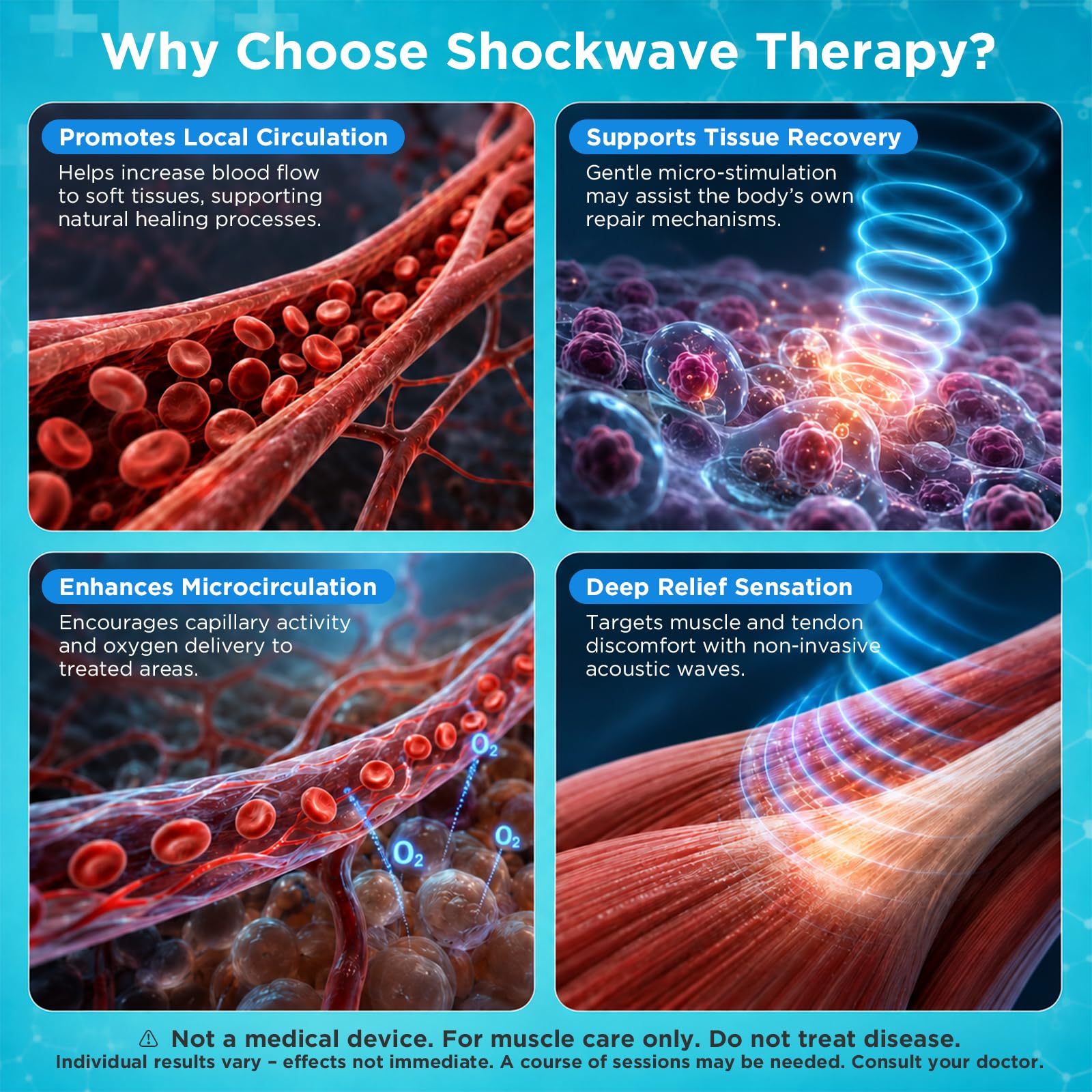 BingSkyer Shockwave Therapy Machine with Touchscreen