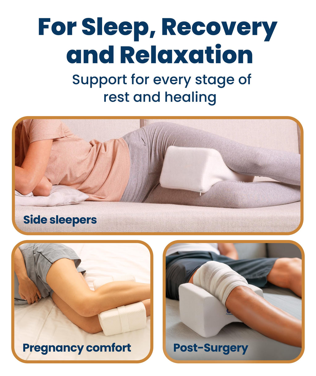 Everlasting Comfort Memory Foam Knee Pillow for Side Sleepers