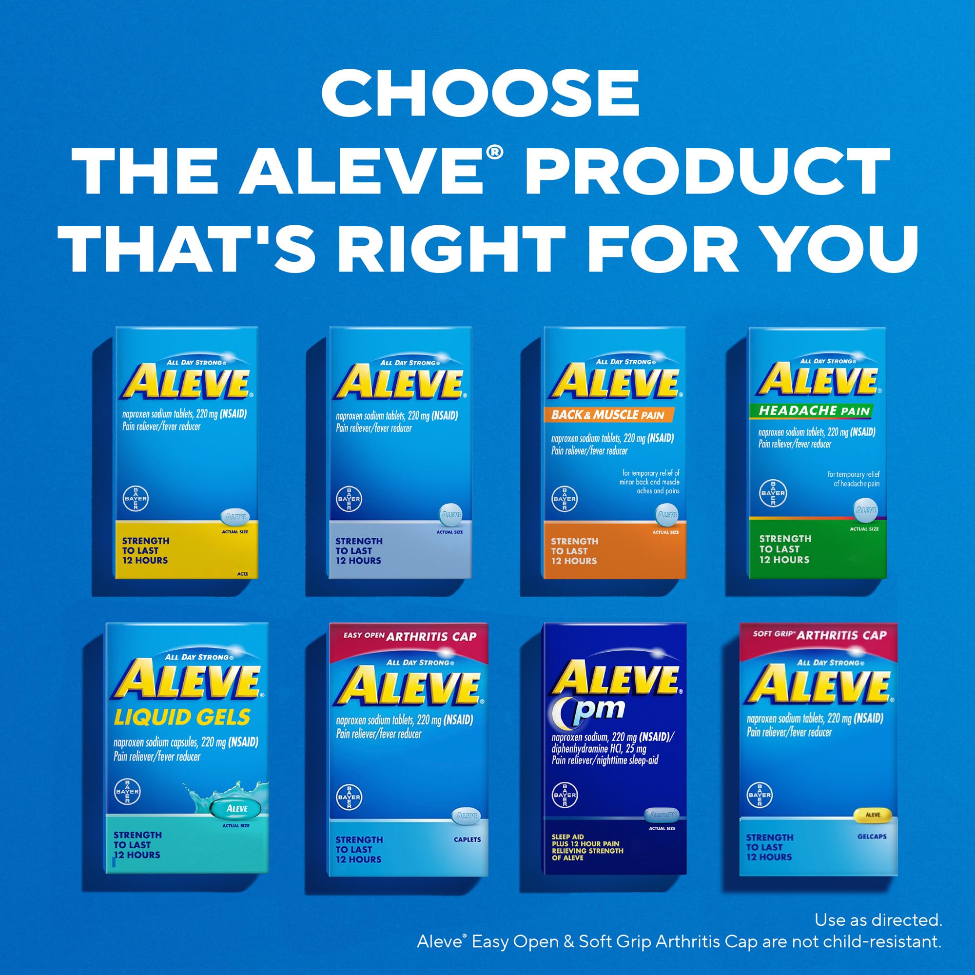 Aleve Arthritis Pain Relief Gelcaps for Joint Comfort