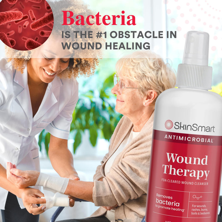 SkinSmart Wound Therapy Spray for Cleansing and Care
