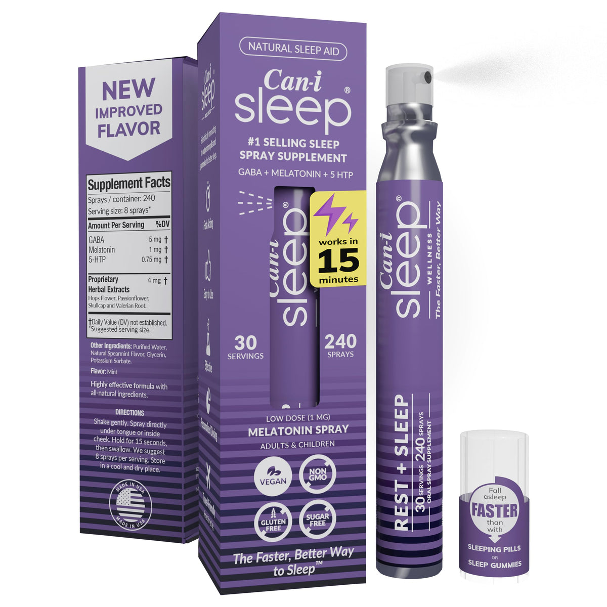 Cani Brands Fast-Acting Natural Sleep Support Spray